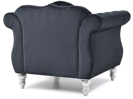 Chic Transitional Flared Arm Chair