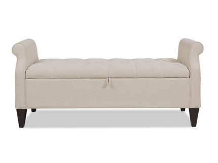Jacqueline - Tufted Roll Arm Storage Bench