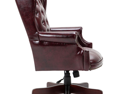 Executive Office Chair, High Back Reclining Comfortable Desk Chair With Smooth Glide Caster Wheels