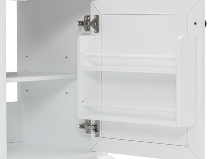 Modern Bathroom Vanity With Sink Top, 4 Drawers And 1 Soft-Close Door