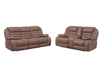 Lucius - Glider Recliner With Manual Recline - Brown