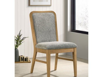 Teleli - Dining Side Chair (Set of 2) - Natural / Gray