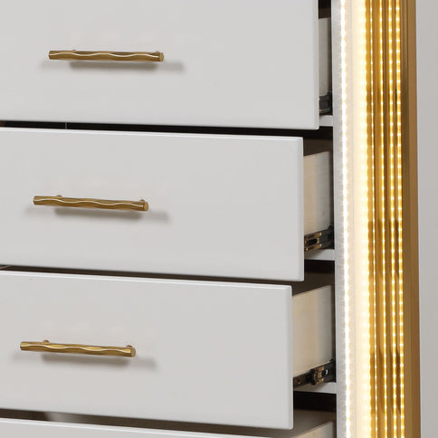 Obsession - 5 Drawer Chest - White