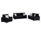 Black / 3 Pc. Sofa, Loveseat, Chair