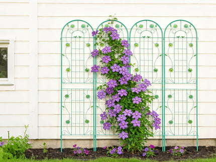 Metal Garden Trellis Rustproof Trellis For Climbing Plant Outdoor Flower Support