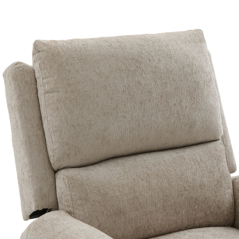 Manual Recliner Massage Chair With Swivel Rocker, 8 Massage Modes, Side Storage Pocket