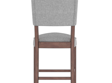 5 Piece Counter Height Dining Set, Bar Table With 4 Upholstered Chairs