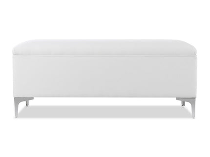 Madelyn - Modern Storage Bench - Bright White Dye
