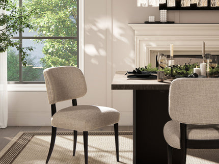 Harriet - Split Back Upholstered Dining Side Chair (Set of 2) - Merino Gray