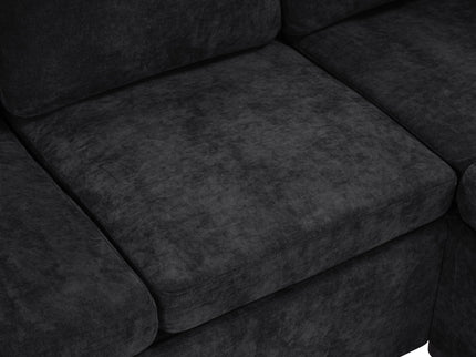 Modern L Shaped Sectional Sofa Bed With Hidden Storage Upholstery
