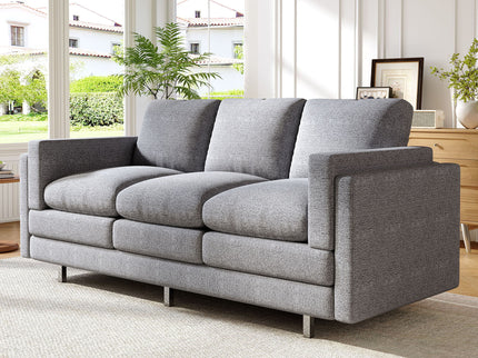 3 Seater Sofa With Dual Layer Seat Cushions
