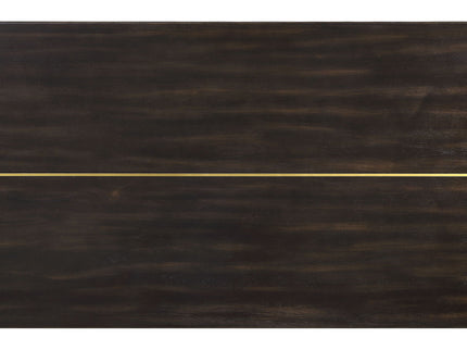 Jaramillo - 7 Pieces Dining Room Set - Gold / Rustic Espresso