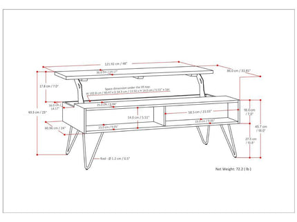 Hunter - Handcrafted Lift Top Coffee Table