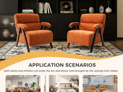 Modern Accent Chair With Tufted Armchair For Reading Room