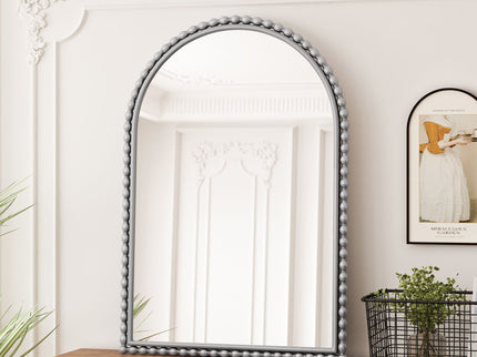 Vintage Iron Art Arch Mirror, Wall Hanging Or Table Display