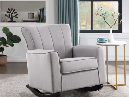 Denzell - Rocking Chair - Light Gray