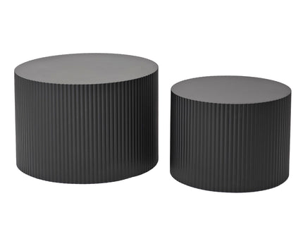 Wave Stripe Nesting Coffee Table (Set of 2)
