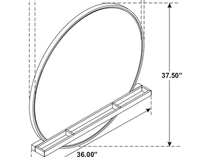 Benson - Round Dresser Mirror