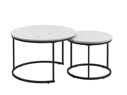 Round Nesting Coffee Table (Set of 2)
