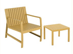 Yellow / 2 Pc. Coffee Table, Chair