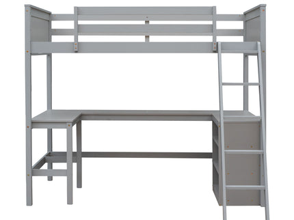 Loft Bed With Shelves With Desk