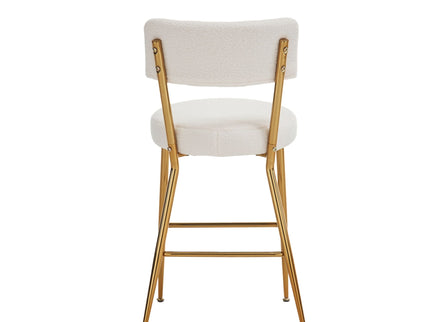 Modern Teddy Fabric Upholstered Bar Stools