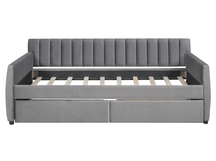Upholstered Daybed With Slat Support