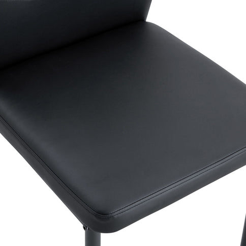 Ergonomic Simple Chair With Metal Leg