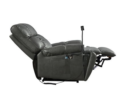 Recliner Chair With Phone Holder, Electric Power Lift Recliner Chair With 2 Motors Massage And Heat For Elderly, 3 Positions, 2 Side Pockets, Cup Holders