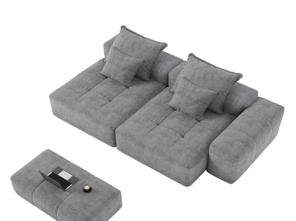 Modern Oversized Diy Combination Modular Sectional Sofa With Pillows