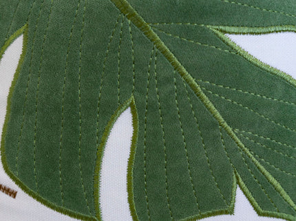 Autumn Vibes Leaf Accent Pillow