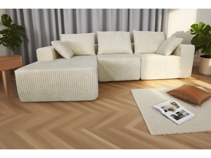 Corner Combination Sofa Sectional Couch With Soft Fabric