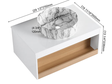 Floating Bathroom Vanity With Vessel Sink