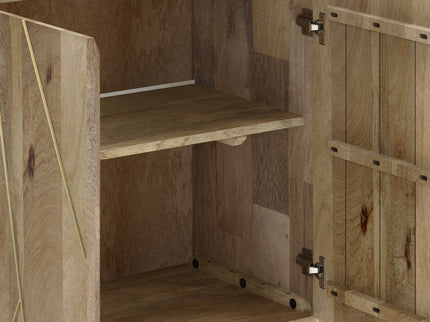 Jager - Bookshelf With Doors - Natural