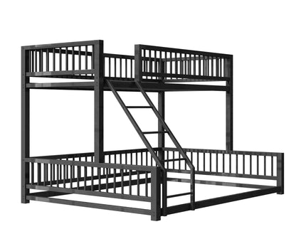 Bunk Bed With Ladder And Safety Guardrails