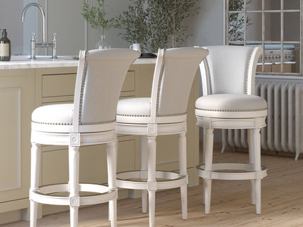 Swivel Barstool With High-Back