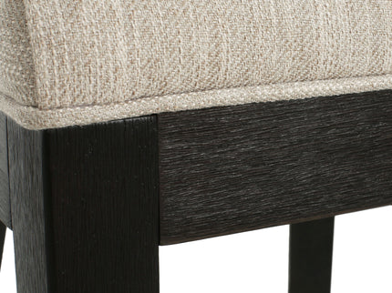 Farmhouse Style Fabric Upholstered Side Dining Chair Set