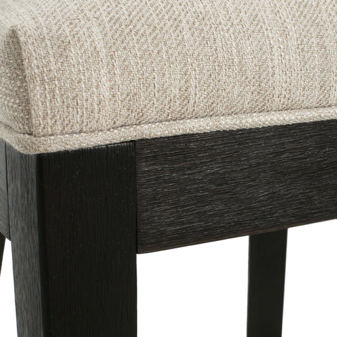 Farmhouse Style Fabric Upholstered Side Dining Chair Set