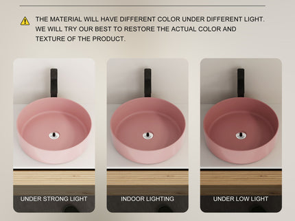 Wall Mounted Bathroom Vanity With Art Sink & 1 Soft Close Drawer