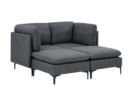 Upholstered Modular Sectional & Tall Legs