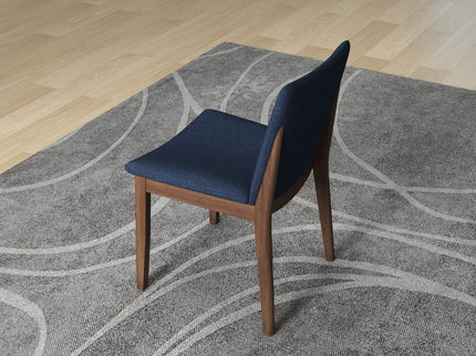 Laura - Mid-Century Modern Solid Wood Dining Chair (Set of 2)