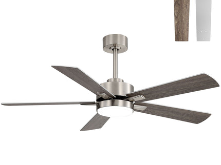 Reversible DC Motor Ceiling Fan With Dimmable LED Light For Living Room