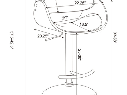 Ergonomic Adjustable Bar Stool
