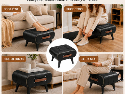 Minimalist Footstool With Hidden Storage