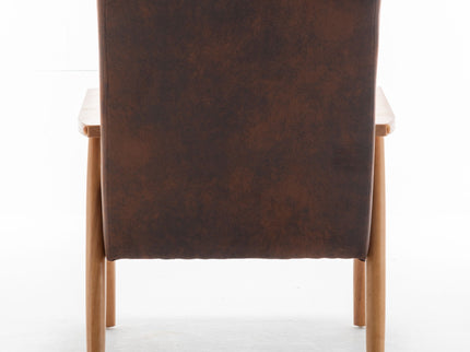 Wide Arm Chair - Brown