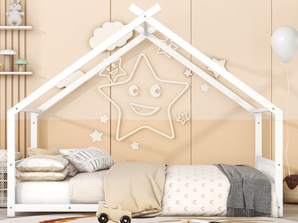 Metal House Bed