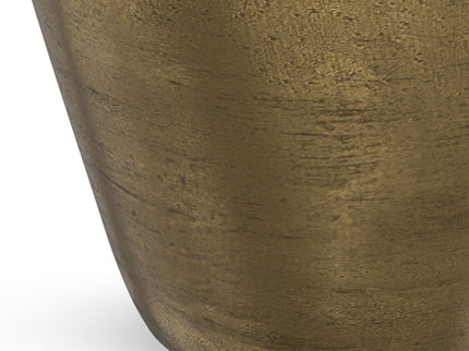 Cavan - Cast Aluminum Side Table - Antique Brass