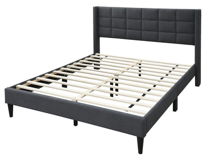 Bed Upholstered Box Design Headboard