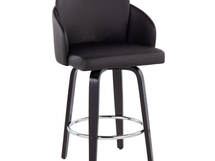 Dahlia - Contemporary Counter Stool Round Footrest (Set of 2)