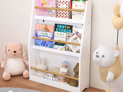 3 Tier Book Shelf, Compact Storage For Bedrooms